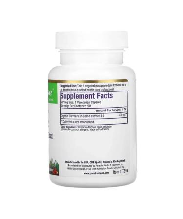 Paradise Turmeric Kurkumin 90 capsules - Buy Online on GoSupps.com