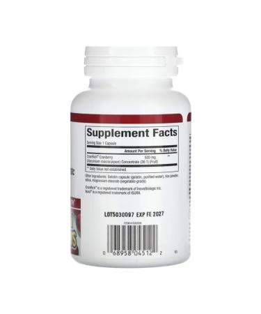 Natural Factors Cranberry Cranberry Cranberry Cranberry 500 Mg 90 Capsules - Buy Online on GoSupps.com