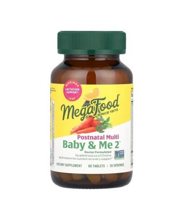MegaFood Postnatal Complex Baby & Me Postnatal 60 tablets