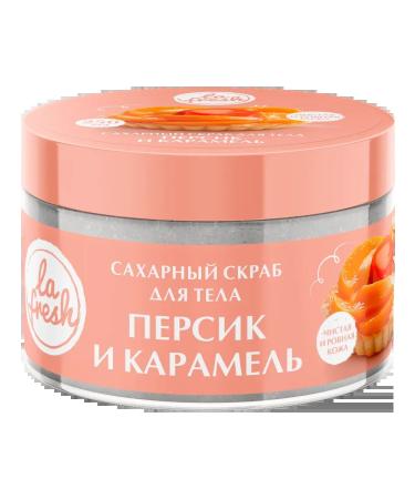 Body scrub la Fresh Persik and Caramel 250ml