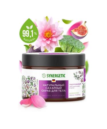 SYNERGETIC Body scrub pulling blooming figs and lotus - Buy Online on GoSupps.com