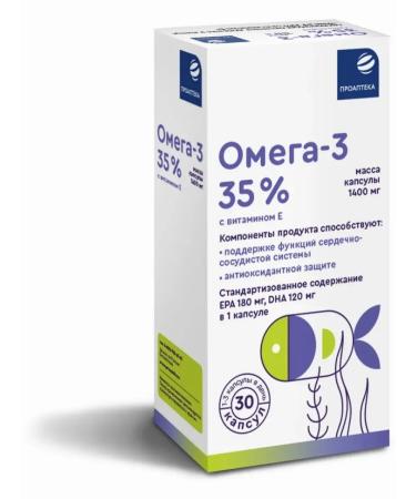 ProApteka Omega-3 caps. 35% 1400 mg No. 30 - Buy Online on GoSupps.com
