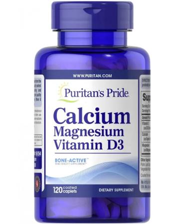 Puritan's Pride Calcium & magnesium Calcium Magnesium Vitamin D3 120 capsules - Buy Online on GoSupps.com