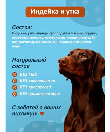 Dog feed with a turkey and a duck 850 g 6 pcs - Buy Online on GoSupps.com