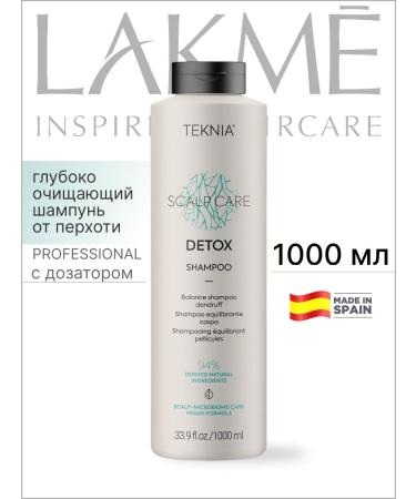 Lakme Sonusufantic shampoo Detox micellar from dandruff teknia