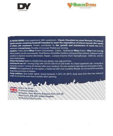 Dorian Yates Nutrition Whey Tempro 2.27kg chocolate Protein serum - Buy Online on GoSupps.com