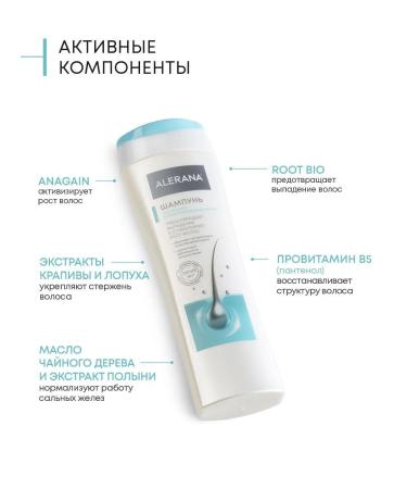 Alerana Shampoo for oily and combined hair 250 ml - Buy Online on GoSupps.com