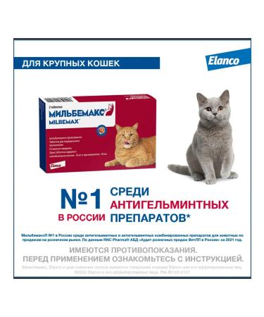 Elanco Milbemax for large cats 2 tablets - Buy Online on GoSupps.com