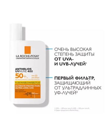 LA ROCHEPOSAY Sunscreen fluid for the face SPF 50+ 50 ml - Buy Online on GoSupps.com