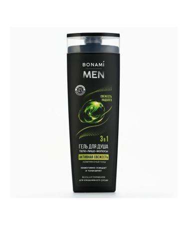 BONAMI Shower gel 3B1 for men 400 ml perfect gift - Buy Online on GoSupps.com
