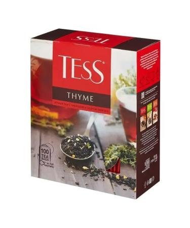 TESS Black tea Thyme with thyme and zest of lemon 100 bags - Buy Online on GoSupps.com