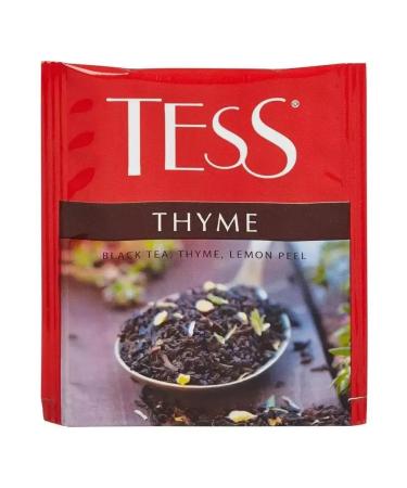 TESS Black tea Thyme with thyme and zest of lemon 100 bags - Buy Online on GoSupps.com