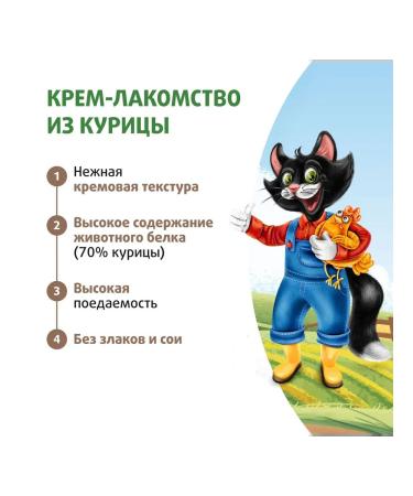 FEDOR'S CAT FARM Cream-stall for cats and kittens from chicken 8 pcs x 15 g - Buy Online on GoSupps.com