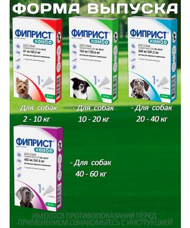 KRKA Drops from fleas and ticks Phiprist Combo for dogs 20-40 kg - Buy Online on GoSupps.com