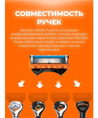 GILLETTE Fusion 5 Cassettes for shaving shift 6 pcs - Buy Online on GoSupps.com