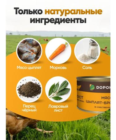 Doronichi The meat of the chicken is stewed in its own juice 4 pcs. 325 gr - Buy Online on GoSupps.com