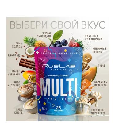 Ruslabnutrition Multicomponent Multi Protein (800 gr) ice cream - Buy Online on GoSupps.com