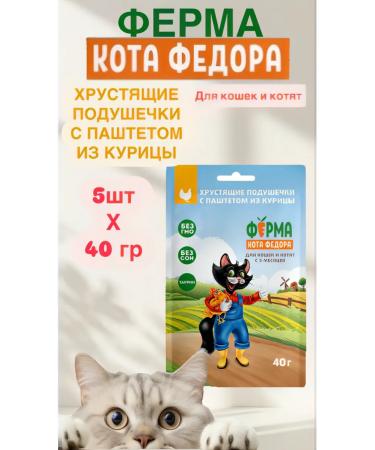 Mnyams Pillows for cats and kittens with chicken paste 40 g x 5 pcs