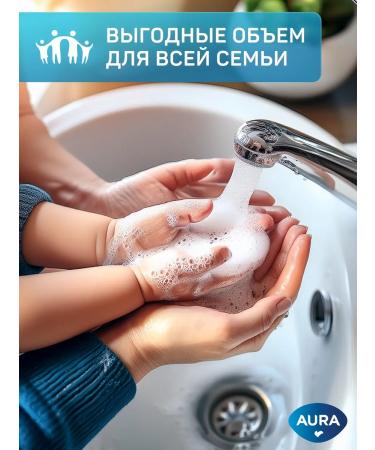 Aura Liquid soap for hands and body 5l honey and cotton milk - Buy Online on GoSupps.com