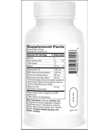 21st Century Glucosamine Chondroitin Advanced 120 Tablets (for joints) - Buy Online on GoSupps.com