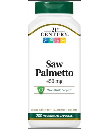 21st Century Saw Palmetto 450 Mg 200 Vegetarian Capsules