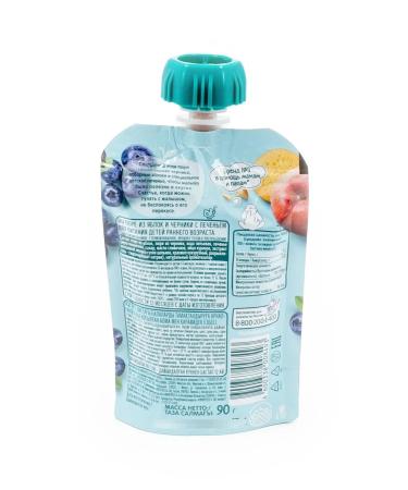 Frutonyanya Blueberry apple with cookies 90g (set of 4 pcs) - Buy Online on GoSupps.com