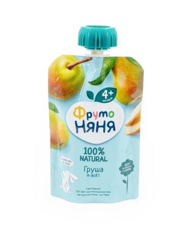 Frutonyanya Pear puree 90g (set of 12 pcs) - Buy Online on GoSupps.com