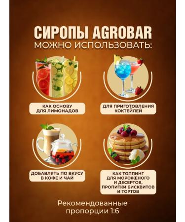 Agrobar Mohito syrup for cocktail cocktails 1 liter - Buy Online on GoSupps.com