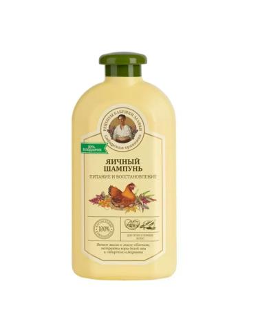 Grandma Agafia's Recipes Egg shampoo "Nutrition and restoration" 500 ml