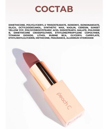 PEACH C Lipstick lip matte shade 06 rusty rose - Buy Online on GoSupps.com