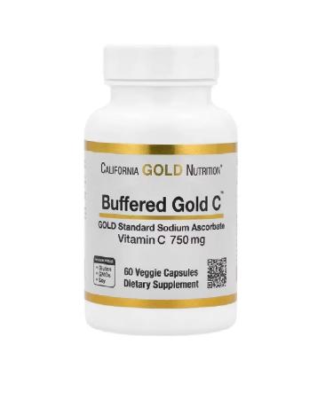 California Gold Nutrition Vitamin C 750 Mg Askorbat Sodium 60 VCAPS