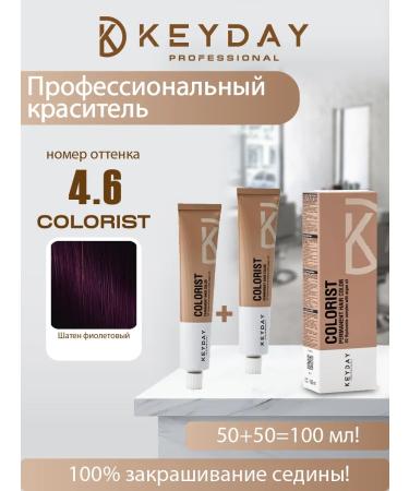 Keyday Professional paint 4.6 Brown Violet 100 ml