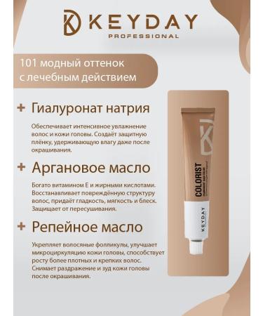 Keyday Professional Hair Color 10.6 Very Light Blonde Violet 100ml - Buy Online on GoSupps.com