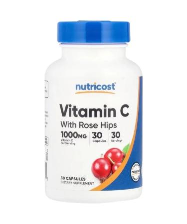 Nutricost Vitamin C with rosehip 30 capsules