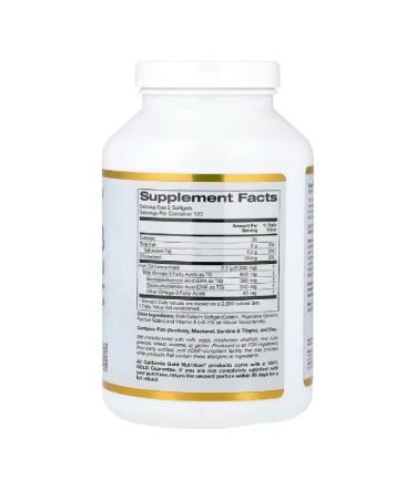 California Gold Nutrition California Gold Premium Fisheries Omega -3 240 kap - Buy Online on GoSupps.com