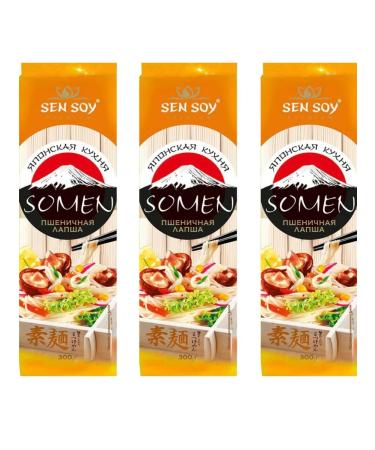 Sen Soy Premium Macarone Japanese wheat noodles Somenus-3 pcs - Buy Online on GoSupps.com