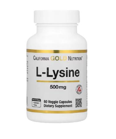California Gold Nutrition L-Lysine 500 Mg 60 capsules