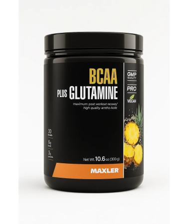 maxler BCAA + Glutamine BCA glutamine powder 300g pineapple