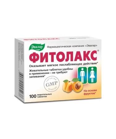 Evalar BIO Fitolax 100 pcs. Chewing tablets - Buy Online on GoSupps.com
