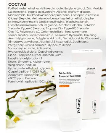 Eshumi Sunscreen cream SPF for face SPF 50 Korea - Buy Online on GoSupps.com