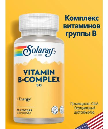 Solaray B vitamins B B complex 50 mg