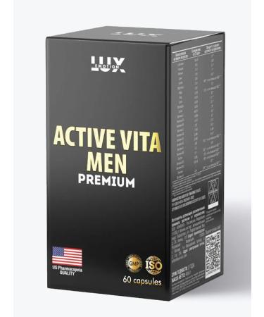 LuxEmotion Active Vita Man Premium 60 capsules - Vitamins for men - Buy Online on GoSupps.com