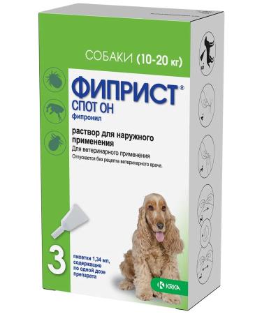 KRKA Fiprist Skot He is 10-20 kg for dogs