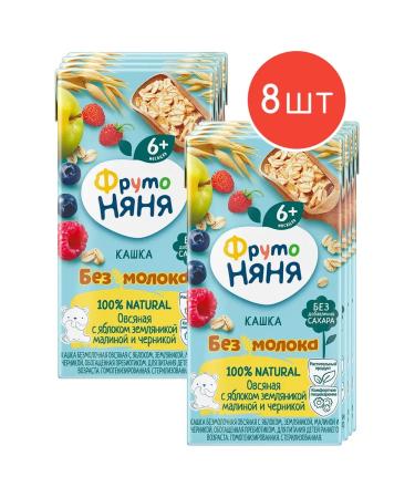 Frutonyanya Kashka Silent oat apple-berry 0.2l 8pcs