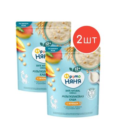 Frutonyanya Porridge Milk mango-flood from 12 months 200g 2pcs