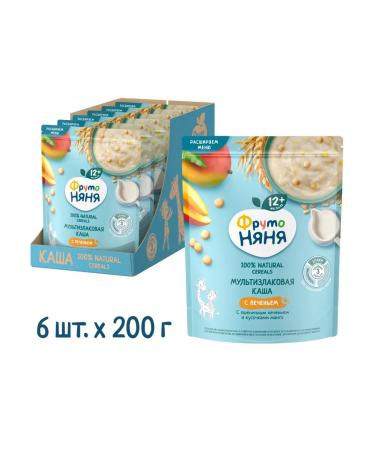 Frutonyanya Porridge Milk mango-flood from 12 months 200g 6pcs