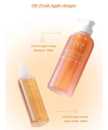 Hair Plus Shampoo with apple cider vinegar against hair loss 700 ml - Buy Online on GoSupps.com
