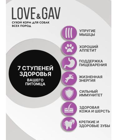 Love & Gav Dry food for dogs 10 kg meat assorted - Buy Online on GoSupps.com