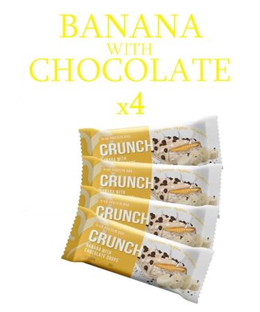 BootyBar Crunch protein bars (4pc60g) banana in chocolate