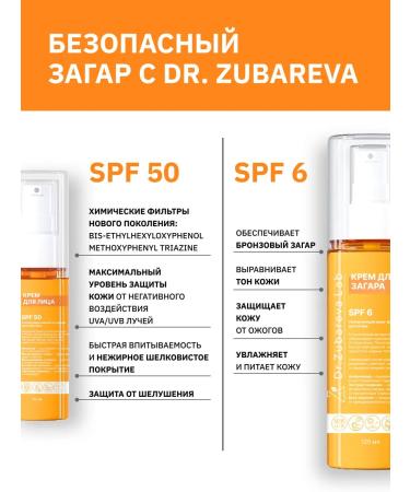 Dr Zubareva Lab Set Sunflower Facial Cream SPF 50 and bodies SPF 6 - Buy Online on GoSupps.com